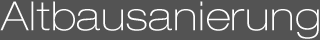 Altbausanierung